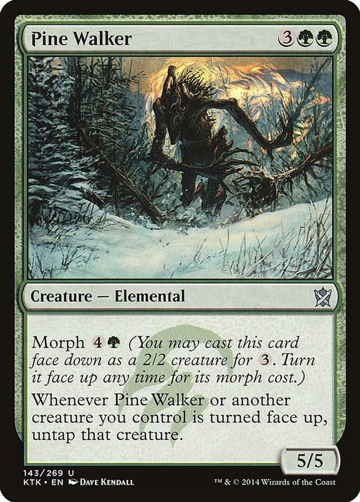 2014 Magic: The Gathering: Khans of Tarkir (KTK) - Pine Walker (#143, Uncommon) (, Near Mint)