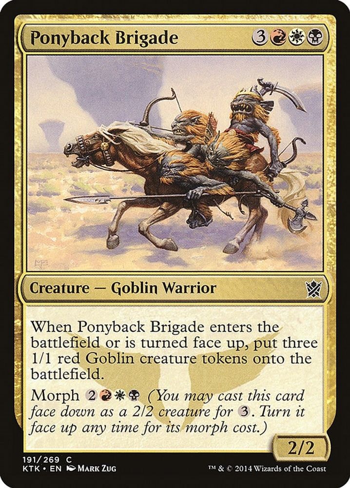 2014 Magic: The Gathering: Khans of Tarkir (KTK) - Ponyback Brigade (#191, Common) (, Near Mint)