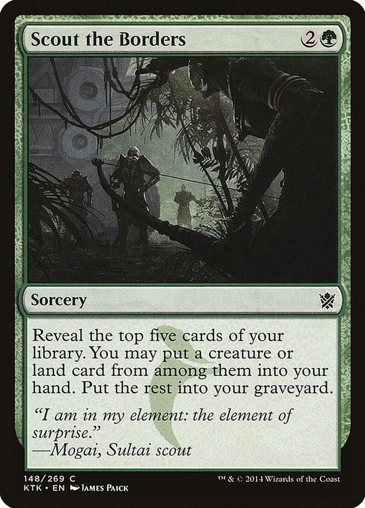 2014 Magic: The Gathering: Khans of Tarkir (KTK) - Scout the Borders (#148, Common) (, Near Mint)