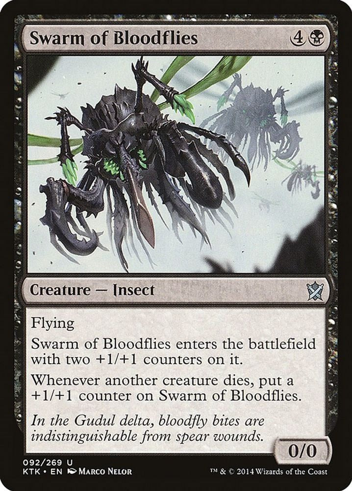 2014 Magic: The Gathering: Khans of Tarkir (KTK) - Swarm of Bloodflies (#92, Uncommon) (, Near Mint)
