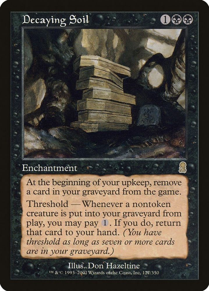 2001 Magic: The Gathering: Odyssey (ODY) - Decaying Soil (#127, Rare) (, Near Mint)