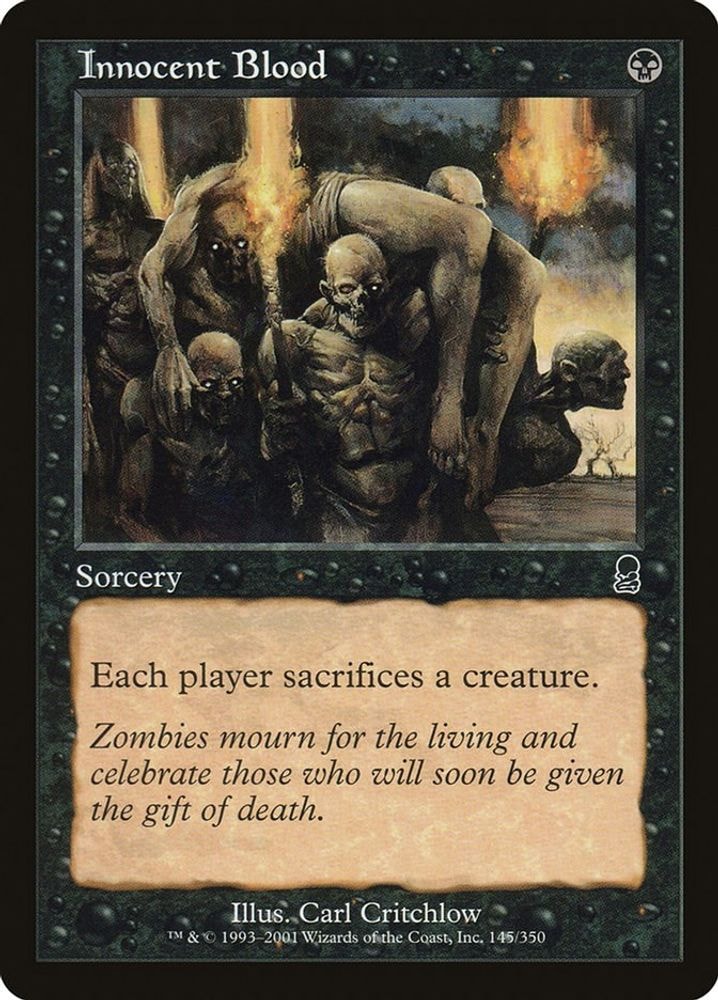 2001 Magic: The Gathering: Odyssey (ODY) - Innocent Blood (#145, Common) (, Near Mint)