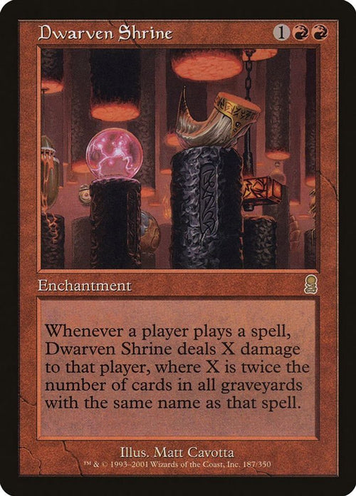 2001 Magic: The Gathering: Odyssey (ODY) - Dwarven Shrine (#187, Rare) (, Near Mint)