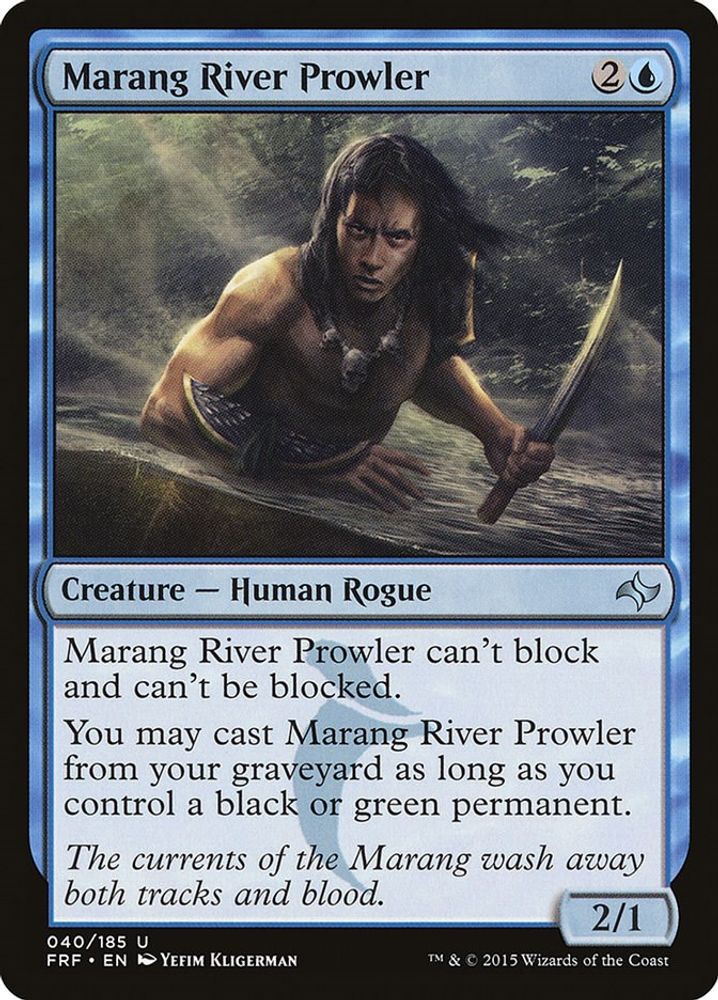 2015 Magic: The Gathering: Fate Reforged (FRF) - Marang River Prowler (#40, Uncommon) (, Near Mint)