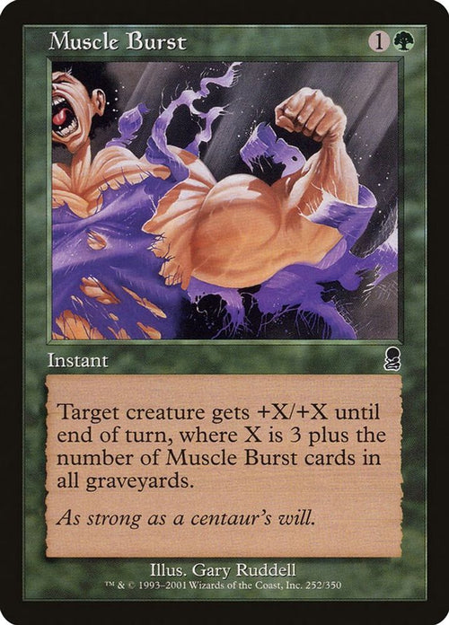 2001 Magic: The Gathering: Odyssey (ODY) - Muscle Burst (#252, Common) (, Near Mint)