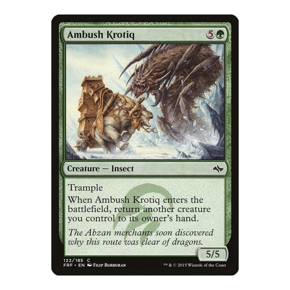 2015 Magic: The Gathering: Fate Reforged (FRF) - Ambush Krotiq (#122, Common) (, Near Mint)