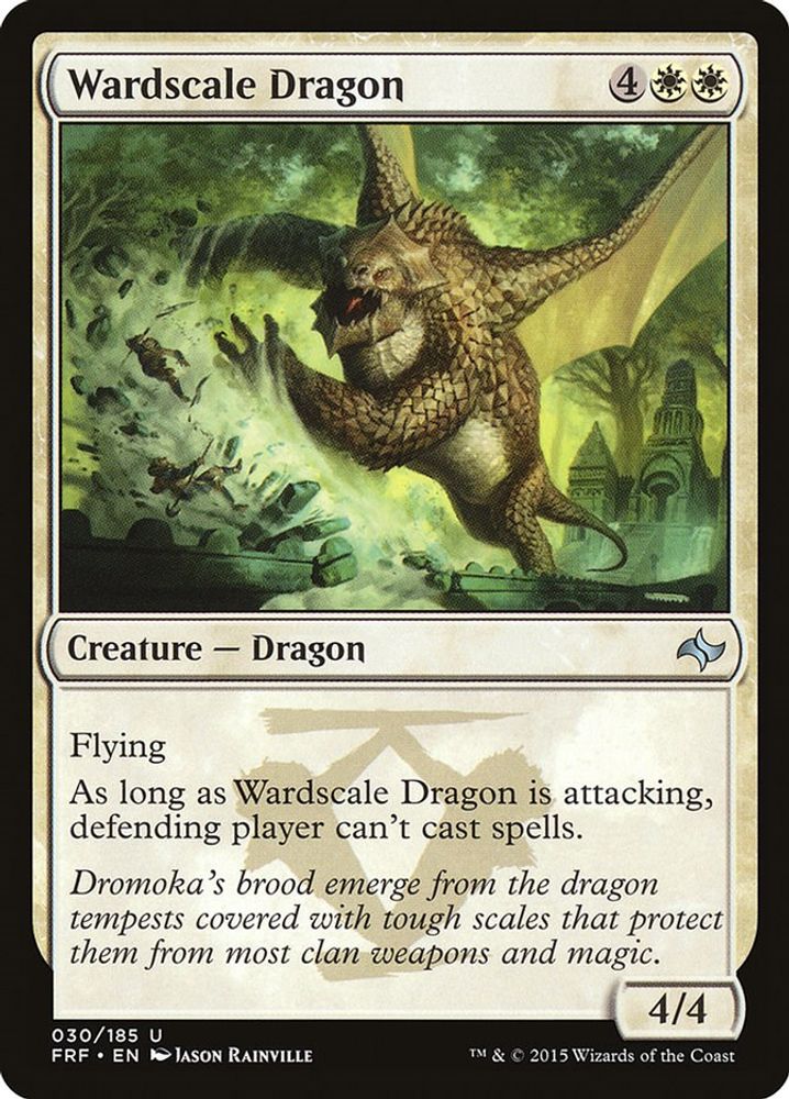 2015 Magic: The Gathering: Fate Reforged (FRF) - Wardscale Dragon (#30, Uncommon) (, Near Mint)