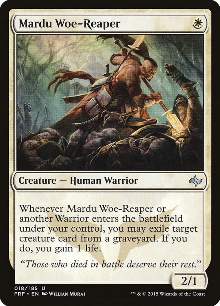 2015 Magic: The Gathering: Fate Reforged (FRF) - Mardu Woe Reaper (#18, Uncommon) (, Near Mint)