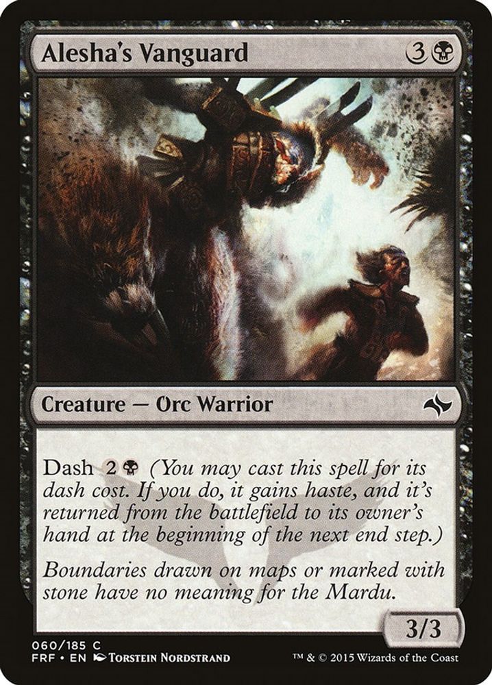 2015 Magic: The Gathering: Fate Reforged (FRF) - Aleshas Vanguard (#60, Common) (, Near Mint)
