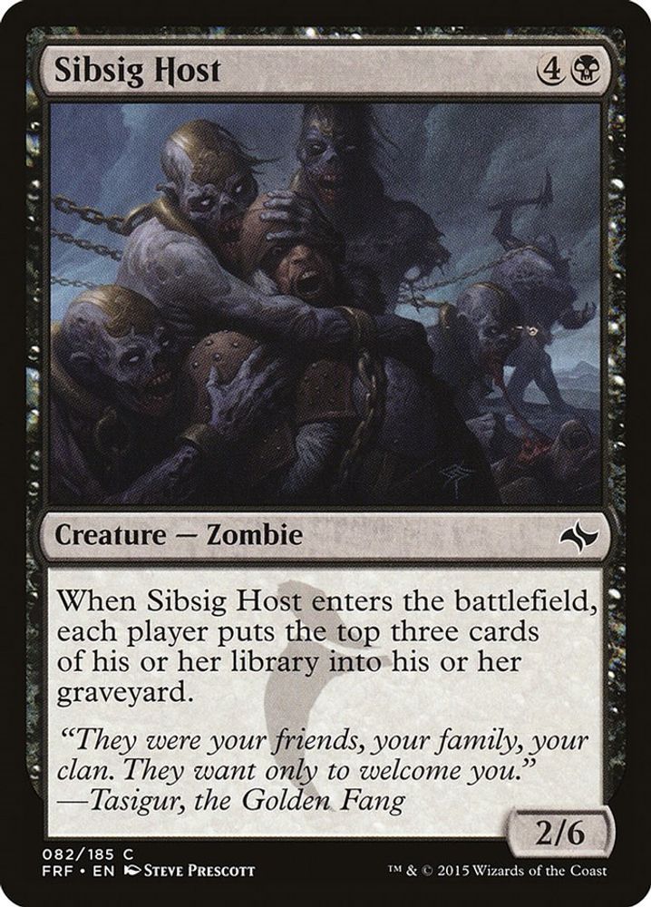 2015 Magic: The Gathering: Fate Reforged (FRF) - Sibsig Host (#82, Common) (, Near Mint)
