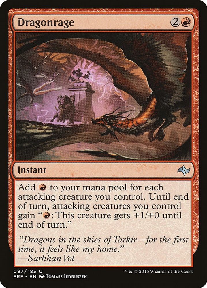 2015 Magic: The Gathering: Fate Reforged (FRF) - Dragonrage (#97, Uncommon) (, Near Mint)