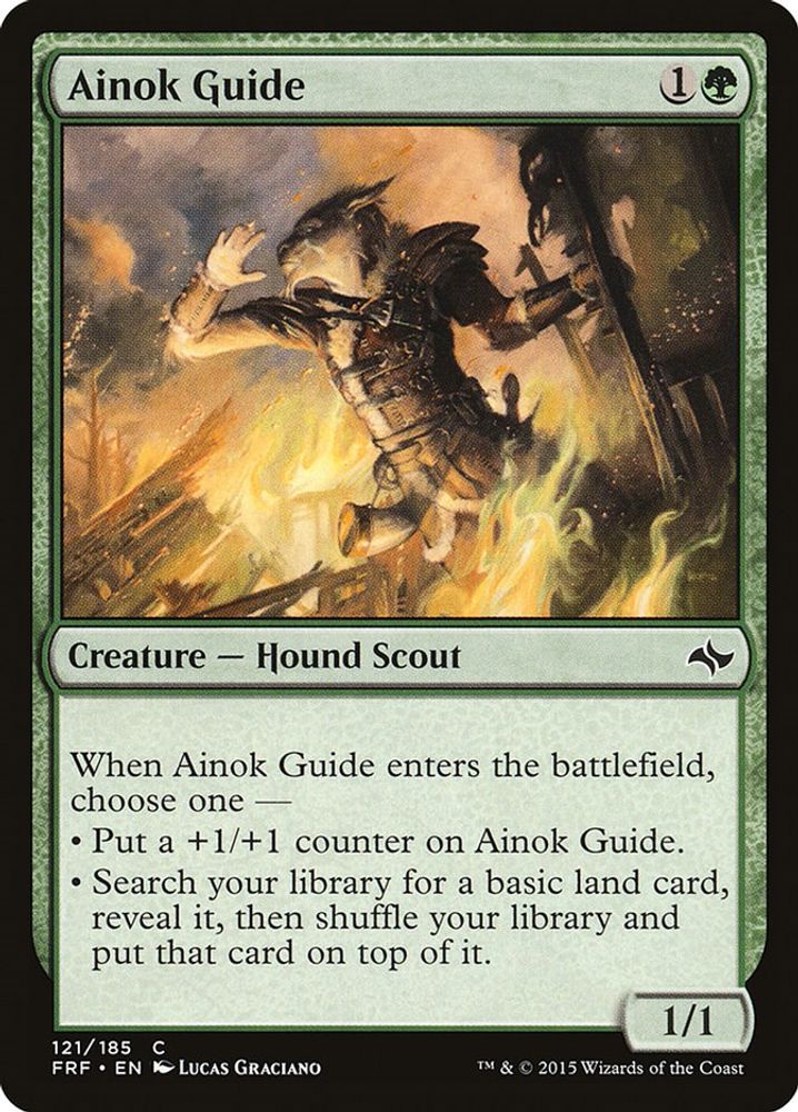 2015 Magic: The Gathering: Fate Reforged (FRF) - Ainok Guide (#121, Common) (, Near Mint)