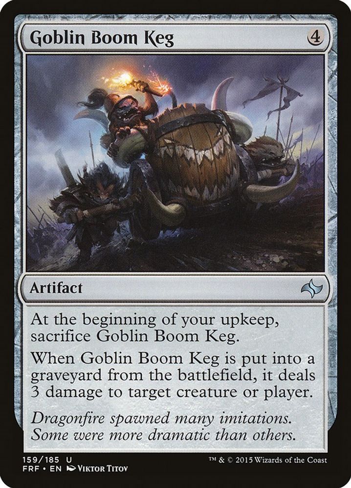 2015 Magic: The Gathering: Fate Reforged (FRF) - Goblin Boom Keg (#159, Uncommon) (, Near Mint)