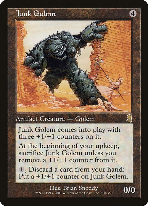 2001 Magic: The Gathering: Odyssey (ODY) - Junk Golem (#300, Rare) (, Near Mint)