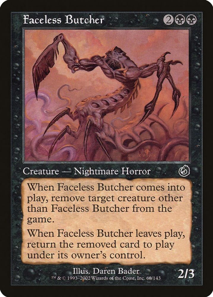 2002 Magic: The Gathering: Torment (TOR) - Faceless Butcher (#60, Common) (, Near Mint)