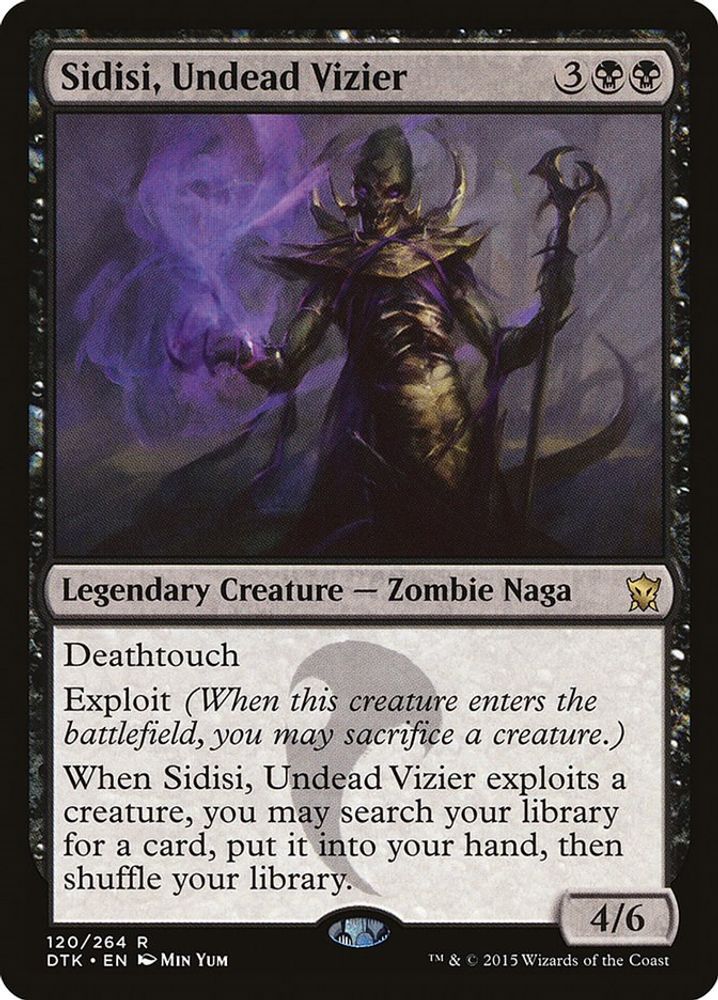 2015 Magic: The Gathering: Dragons of Tarkir (DTK) - Sidisi Undead Vizier (#120, Rare) (, Near Mint)