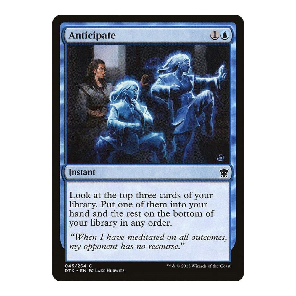 2015 Magic: The Gathering: Dragons of Tarkir (DTK) - Anticipate (#45, Common) (, Near Mint)