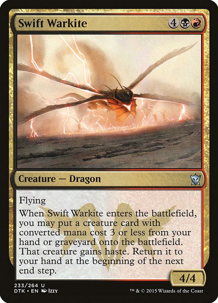 2015 Magic: The Gathering: Dragons of Tarkir (DTK) - Swift Warkite (#233, Uncommon) (, Near Mint)