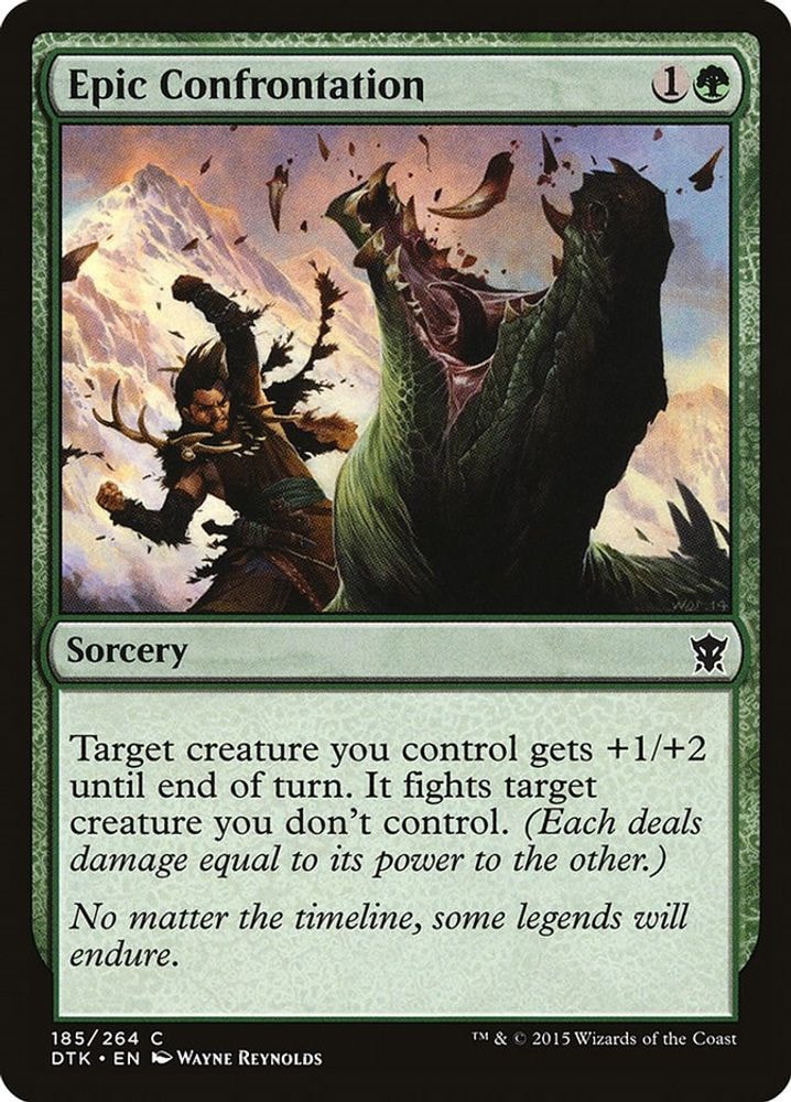 2015 Magic: The Gathering: Dragons of Tarkir (DTK) - Epic Confrontation (#185, Common) (, Near Mint)
