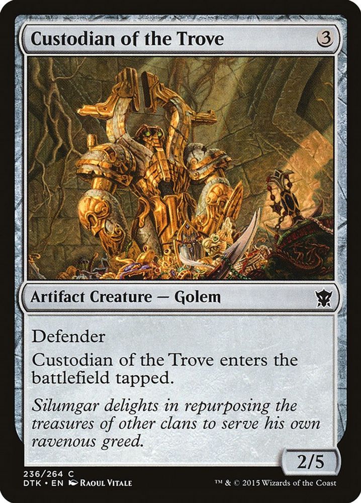2015 Magic: The Gathering: Dragons of Tarkir (DTK) - Custodian of the Trove (#236, Common) (, Near Mint)
