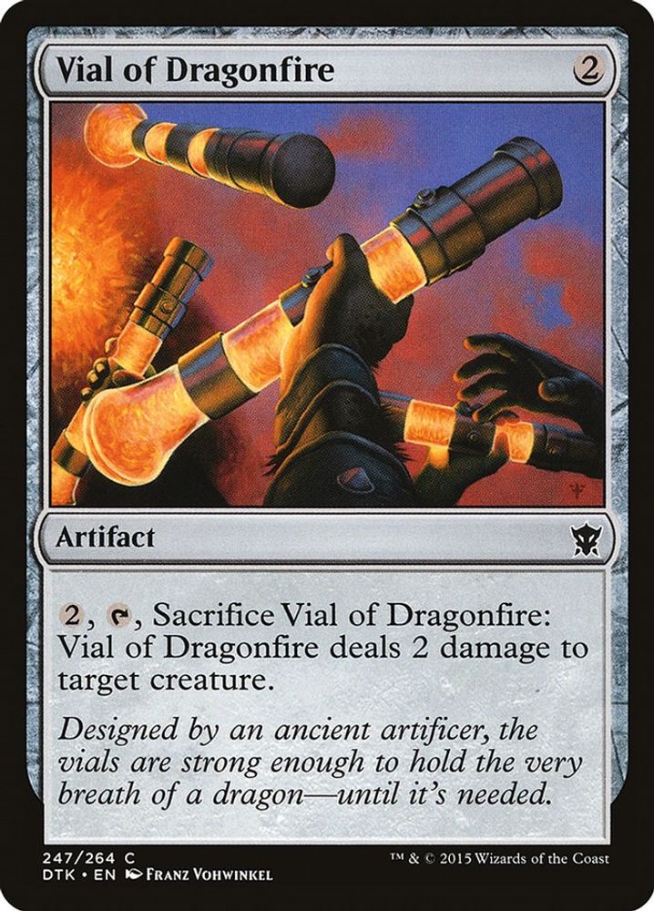 2015 Magic: The Gathering: Dragons of Tarkir (DTK) - Vial of Dragonfire (#247, Common) (, Near Mint)