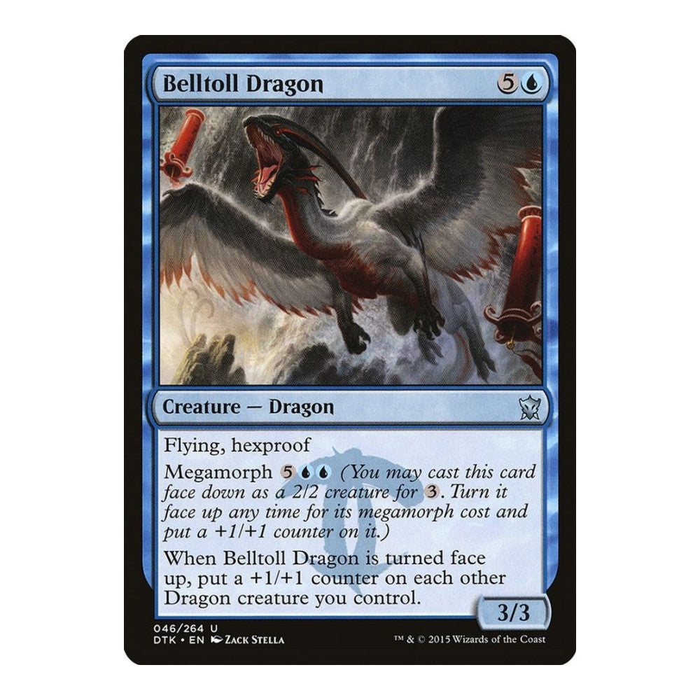 2015 Magic: The Gathering: Dragons of Tarkir (DTK) - Belltoll Dragon (#46, Uncommon) (, Near Mint)