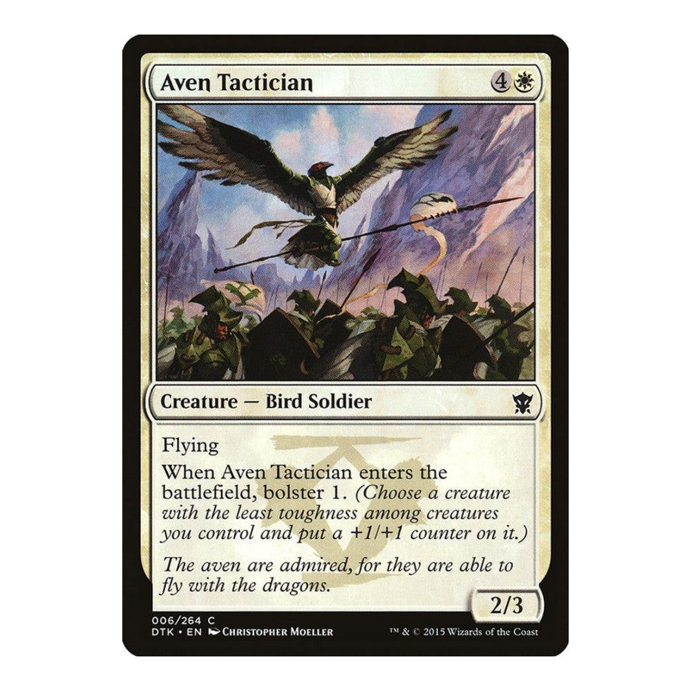 2015 Magic: The Gathering: Dragons of Tarkir (DTK) - Aven Tactician (#6, Common) (, Near Mint)
