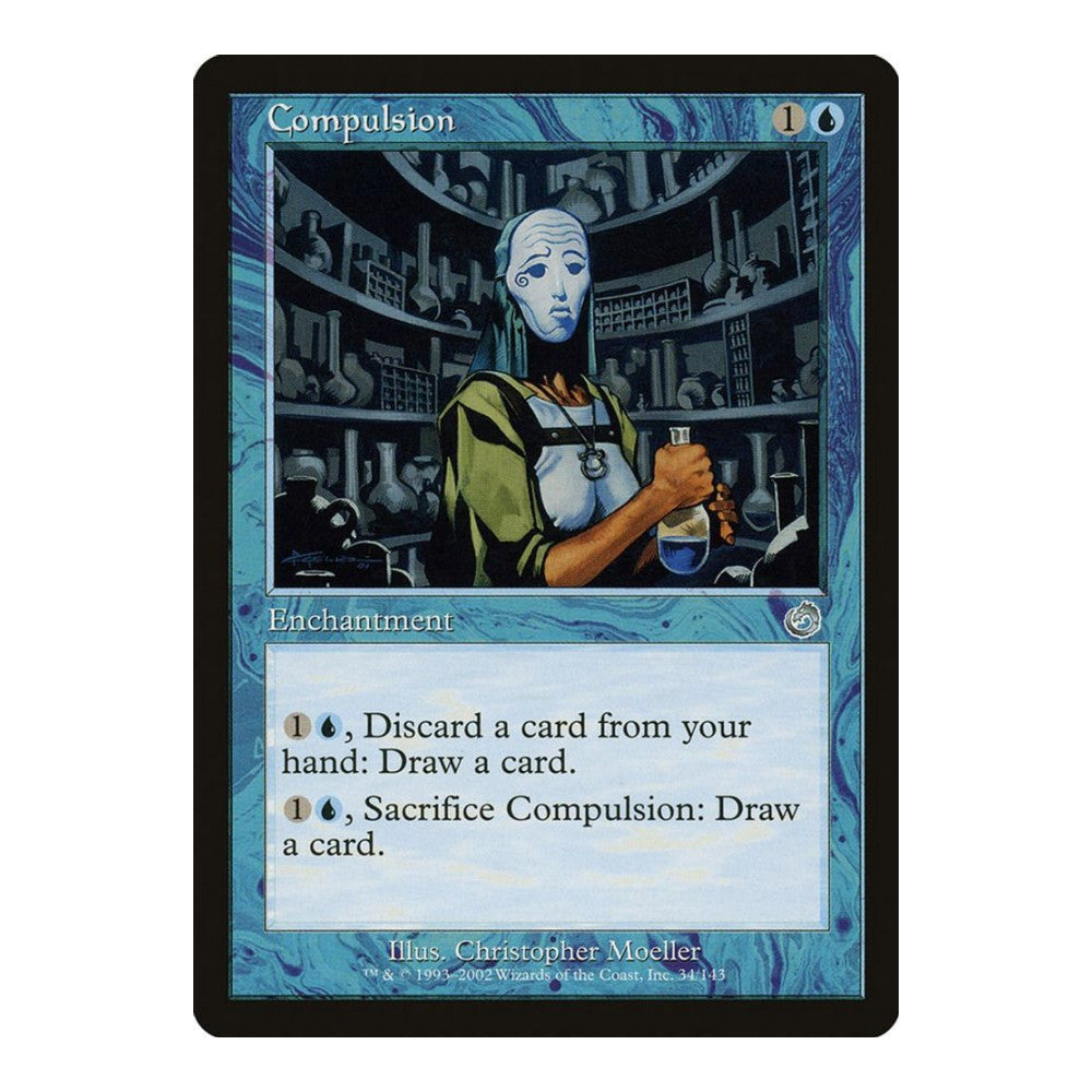 2002 Magic: The Gathering: Torment (TOR) - Compulsion (#34, Uncommon) (, Near Mint)