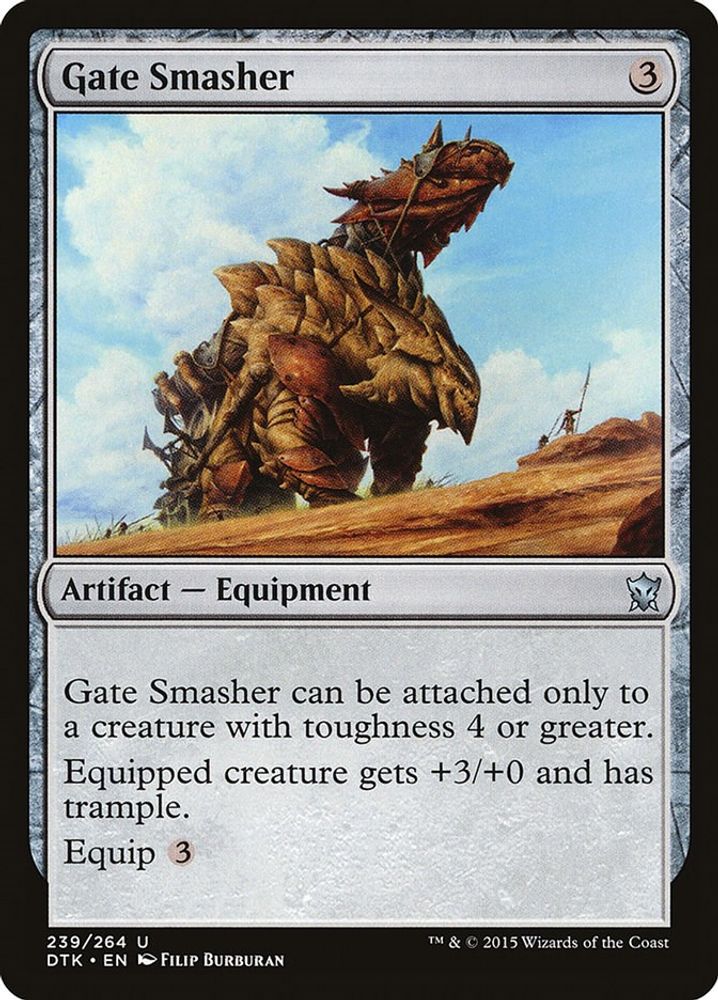 2015 Magic: The Gathering: Dragons of Tarkir (DTK) - Gate Smasher (#239, Uncommon) (, Near Mint)