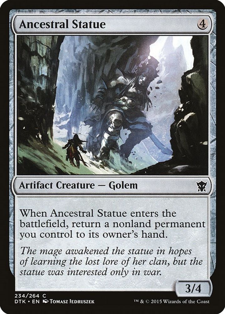 2015 Magic: The Gathering: Dragons of Tarkir (DTK) - Ancestral Statue (#234, Common) (, Near Mint)