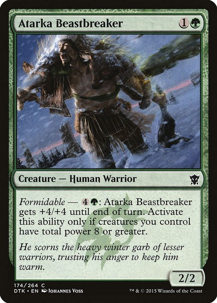 2015 Magic: The Gathering: Dragons of Tarkir (DTK) - Atarka Beastbreaker (#174, Common) (, Near Mint)