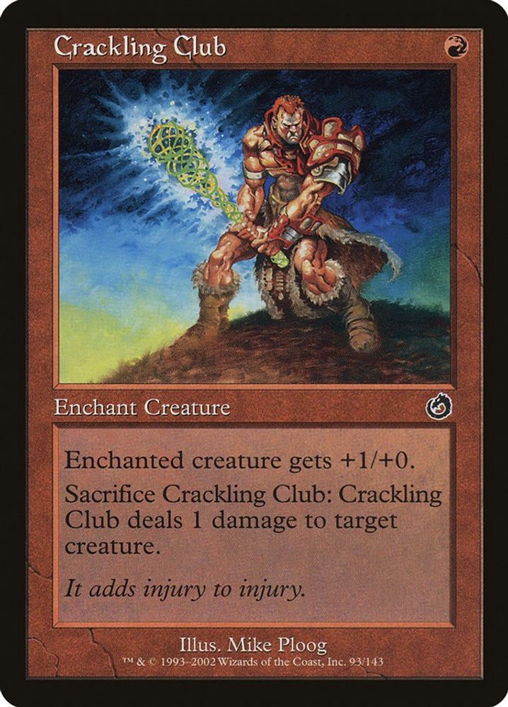 2002 Magic: The Gathering: Torment (TOR) - Crackling Club (#93, Common) (, Near Mint)