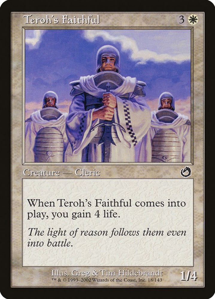 2002 Magic: The Gathering: Torment (TOR) - Terohs Faithful (#18, Common) (, Near Mint)