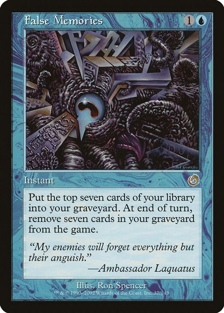2002 Magic: The Gathering: Torment (TOR) - False Memories (#37, Rare) (, Near Mint)