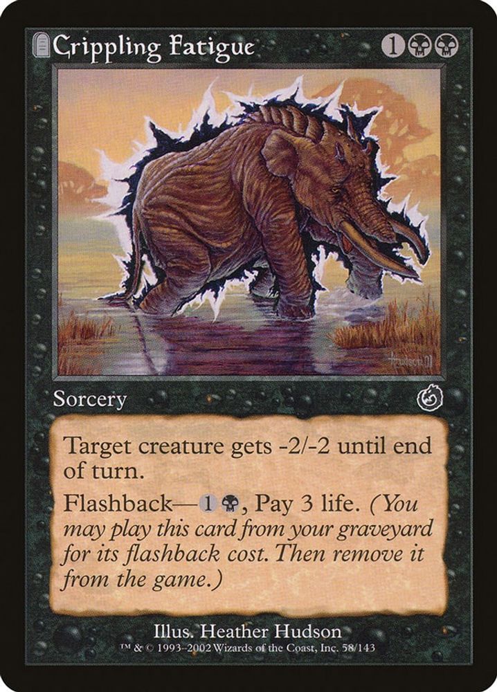 2002 Magic: The Gathering: Torment (TOR) - Crippling Fatigue (#58, Common) (, Near Mint)