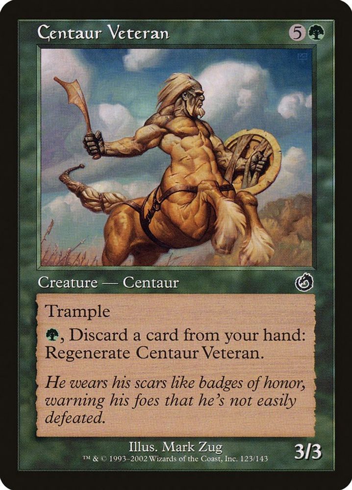 2002 Magic: The Gathering: Torment (TOR) - Centaur Veteran (#123, Common) (, Near Mint)