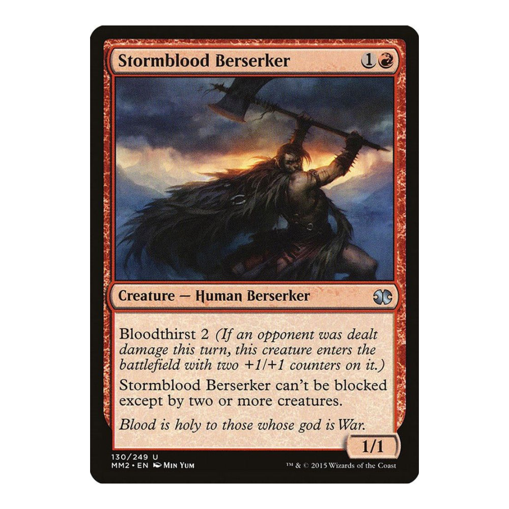 2015 Magic: The Gathering: Modern Masters 2015 (MM2) - Stormblood Berserker (#130, Uncommon) (, Near Mint)