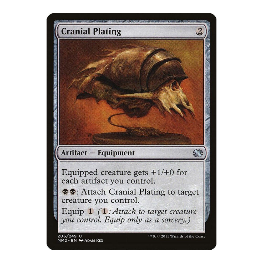 2015 Magic: The Gathering: Modern Masters 2015 (MM2) - Cranial Plating (#206, Uncommon) (, Near Mint)