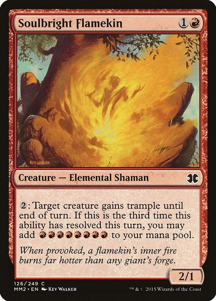 2015 Magic: The Gathering: Modern Masters 2015 (MM2) - Soulbright Flamekin (#126, Common) (, Near Mint)