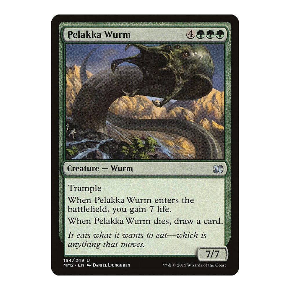 2015 Magic: The Gathering: Modern Masters 2015 (MM2) - Pelakka Wurm (#154, Uncommon) (, Near Mint)