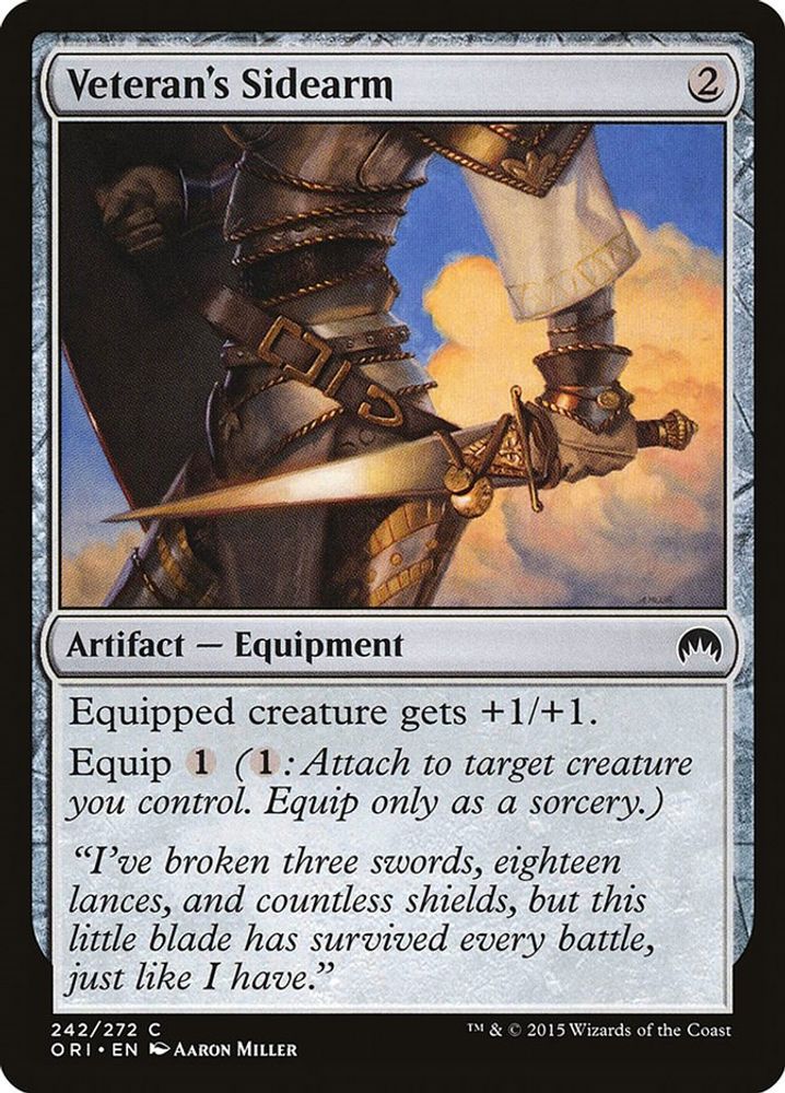 2015 Magic: The Gathering: Magic Origins (ORI) - Veterans Sidearm (#242, Common) (, Near Mint)