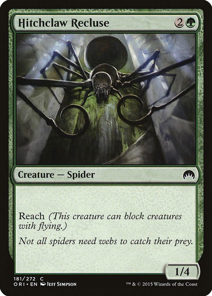 2015 Magic: The Gathering: Magic Origins (ORI) - Hitchclaw Recluse (#181, Common) (, Near Mint)