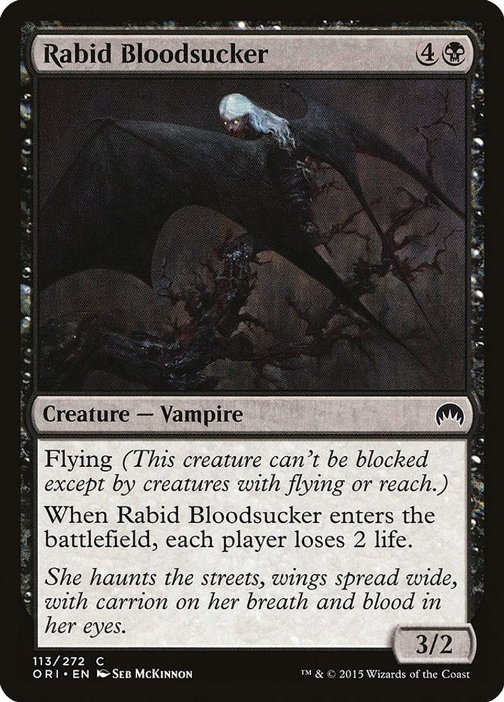 2015 Magic: The Gathering: Magic Origins (ORI) - Rabid Bloodsucker (#113, Common) (, Near Mint)