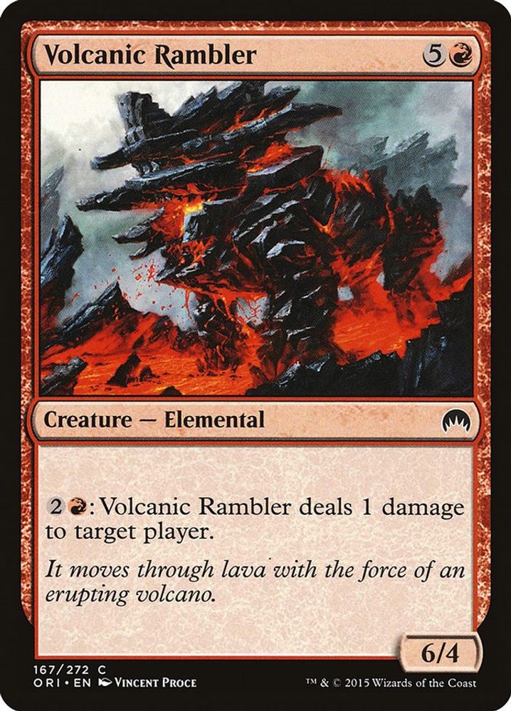2015 Magic: The Gathering: Magic Origins (ORI) - Volcanic Rambler (#167, Common) (, Near Mint)