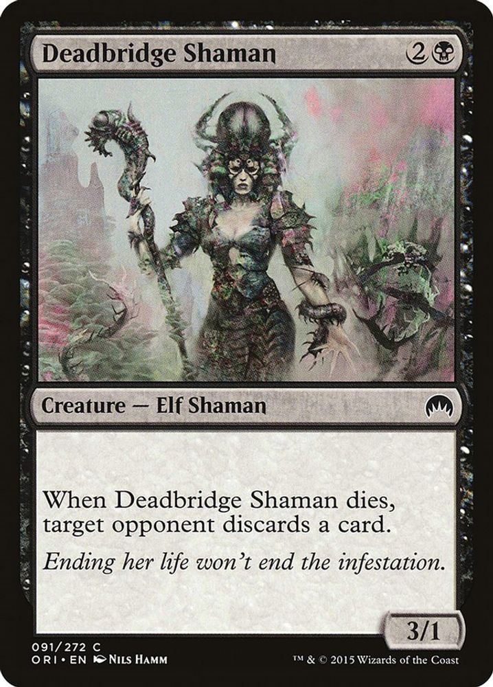 2015 Magic: The Gathering: Magic Origins (ORI) - Deadbridge Shaman (#91, Common) (, Near Mint)