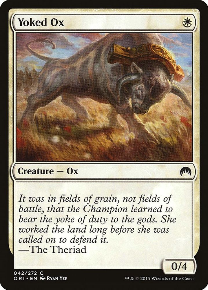 2015 Magic: The Gathering: Magic Origins (ORI) - Yoked Ox (#42, Common) (, Near Mint)