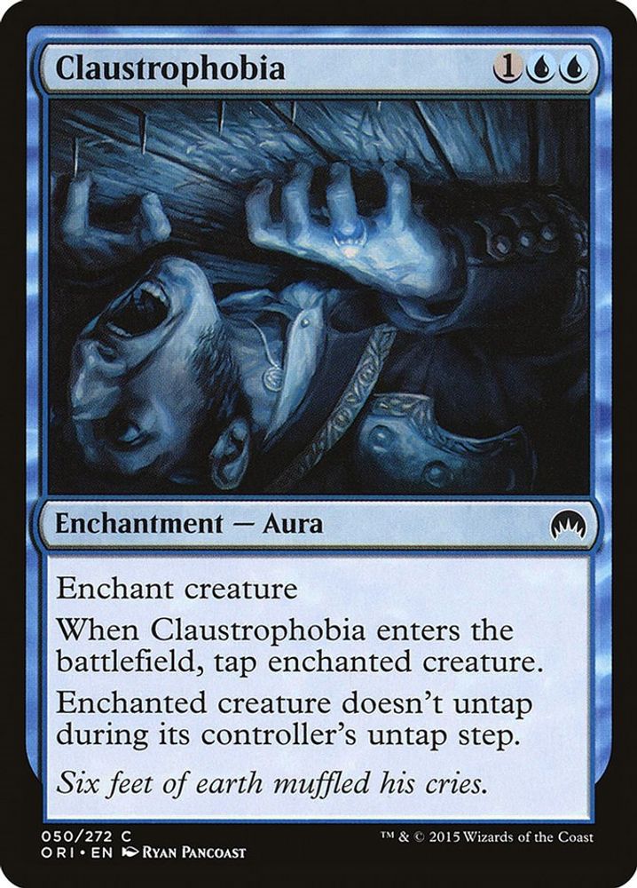 2015 Magic: The Gathering: Magic Origins (ORI) - Claustrophobia (#50, Common) (, Near Mint)