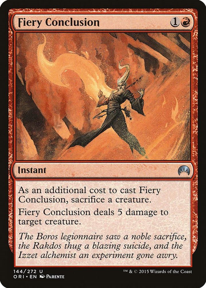 2015 Magic: The Gathering: Magic Origins (ORI) - Fiery Conclusion (#144, Uncommon) (, Near Mint)