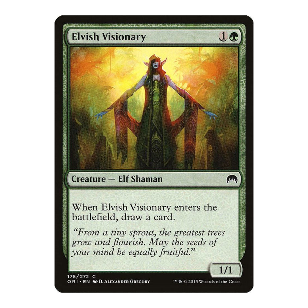 2015 Magic: The Gathering: Magic Origins (ORI) - Elvish Visionary (#175, Common) (, Near Mint)