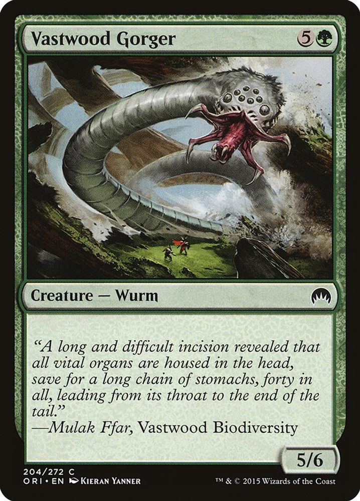 2015 Magic: The Gathering: Magic Origins (ORI) - Vastwood Gorger (#204, Common) (, Near Mint)